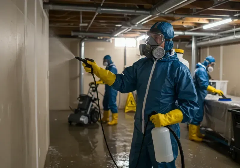 Basement Sanitization and Antimicrobial Treatment process in Graysville, AL