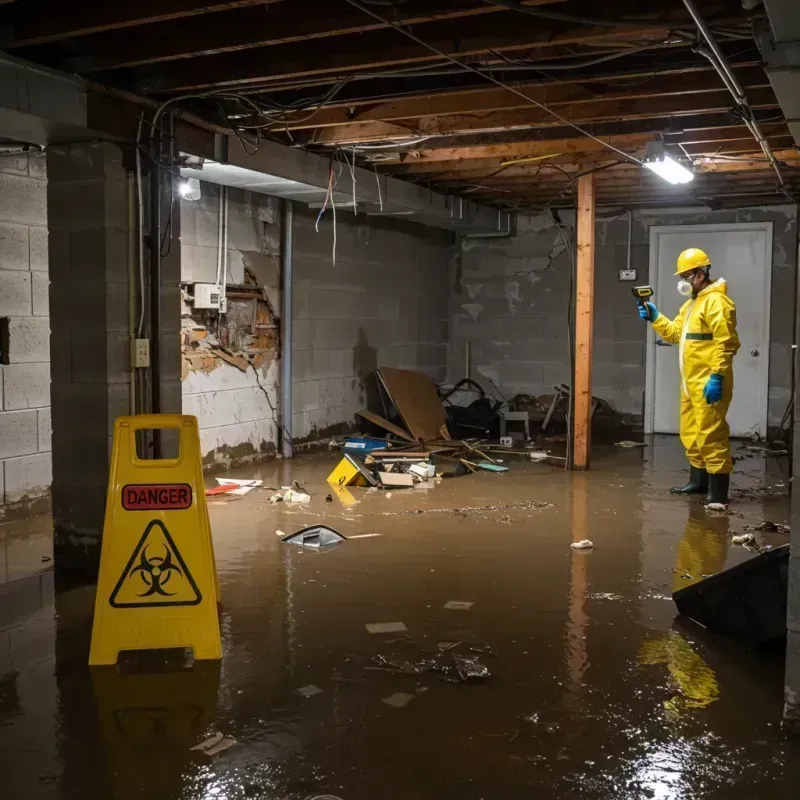 Flooded Basement Electrical Hazard in Graysville, AL Property